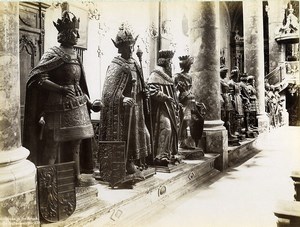 Austria Innsbruck Hofkirche Statues Maximilian Cenotaph Old Photo c1880