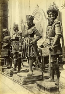 Austria Innsbruck Hofkirche Statues Maximilian Cenotaph Old Photo c1880