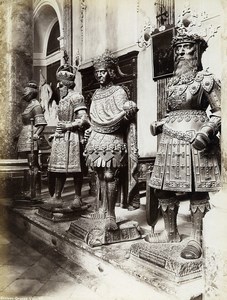 Austria Innsbruck Hofkirche Statues Maximilian Cenotaph Old Photo c1880