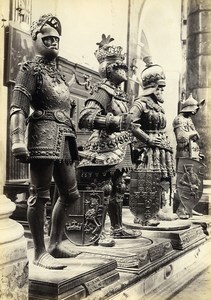 Austria Innsbruck Hofkirche King Arthur Maximilian Cenotaph Old Photo c1880