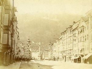 Austria Tyrol Innsbruck Maria-Theresienstrasse Old Photo Czichna c1868