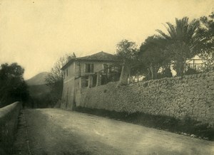 France Alpes Maritimes Nice House Stone Wall Old Pictorialist Photo c1900