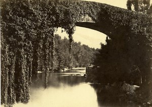 France Pyrenees Atlantique Betharram Bridge Gave de Pau Old Photo c1870
