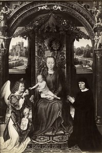 Austria Vienna Wien Museum Hans Memling Virgin & Child Old Photo Lowy c1900