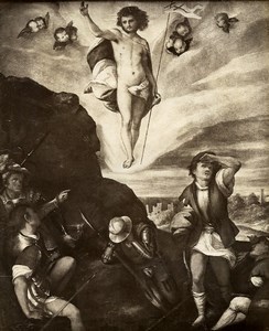 Austria Vienna Wien Museum Giorgione Resurrection of Jesus old Photo Lowy c1900