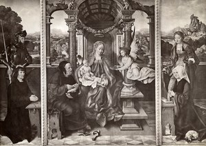 Austria Vienna Wien Museum Triptyque Virgin & Child Old Photo Lowy c1900