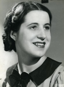 France Paris Young Woman Music Hall Artist? Old Photo c1940