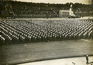 Germany Berlin Autumn Festival Schoneberg Girls School Old Photo 1930