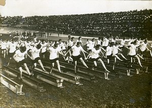 Germany Berlin Autumn Festival Schoneberg Girls School Old Photo 1930