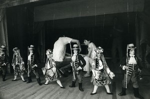 Italy Milano Carlo Colla Puppet Theatre Stage Marionettes Old Photo 1960