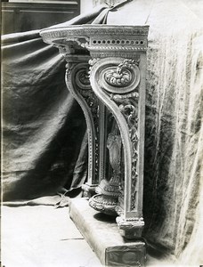 France Carved Fireplace Louis XIV Period Architecture Old Photo 1900