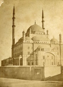 Egypt Cairo Alabaster Mosque of Muhammad Ali Old Photo 1870