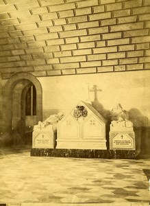 Spain El Escorial Palace Tombs Gisant Old Photo 1890