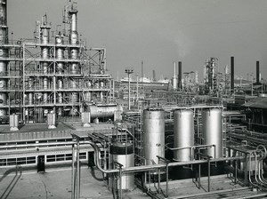 France Saint Pol sur Mer BP Oil Refinery Old Photo 1959