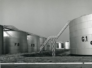France Saint Pol sur Mer Oil Refinery BP Old Photo 1959