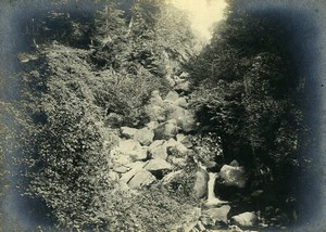 Italy Travel Scene Tuscany Camaldoli Stream Old Photo Pictorialist 1900