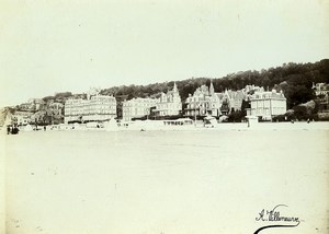 France Trouville the beach Old Photo Villeneuve 1900