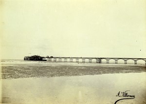 France Trouville English Jetty Pier Old Photo Villeneuve 1900