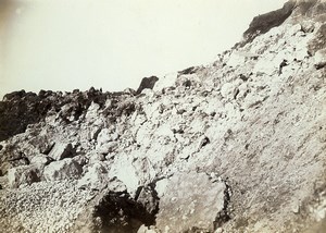 France la Hève Cliff landslide crumbling Old Photo Villeneuve 1900