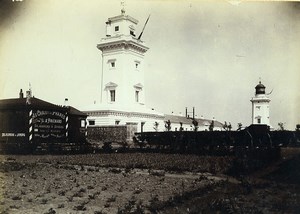 France la Hève Cape Electric Lighthouse Seaside Old Photo Villeneuve 1900