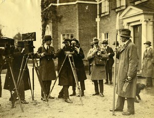 Royaume Uni Groupe de Cinéastes Photographes & Comte de Strathmore Ancienne Photo 1923