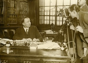 London Director Widgey P Newman Filming JH Thomas Old Photo 1926