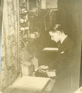 France Paris Photographer Andre Rossignol in Studio Old Photo 1930