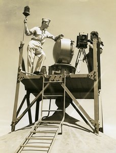 USA WWII Photographe Cineaste Base Militaire Ancienne Photo 1940's