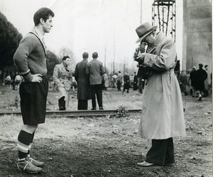 France Photographer & Football Player Old Photo 1955