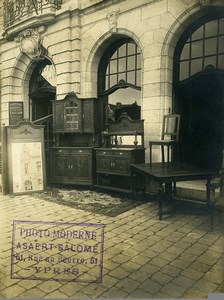 Belgique Ypres Publicité Asaert Salomé Photographe Hotel Excelsior Ancienne Photo 1920