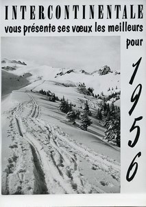 France Publicity for News Agency Intercontinentale New Year Old Photo 1956