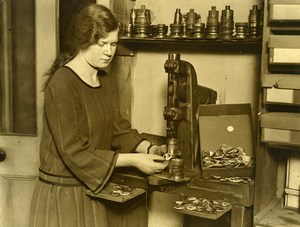 United Kingdom Photographic Buttons Factory Prince of Wales Old Photo 1930