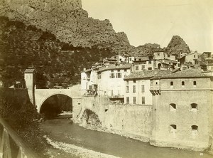 France Alpes-de-Haute-Provence Entrevaux Porte Royale Old Photo 1901