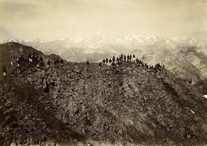 France Alps Grand Charvia Montgenevre Chasseurs Alpins 2e Compagnie Photo 1901