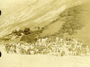 France Alps Tarentaise Glacier Valley Chasseurs Alpins Group Old Photo 1901