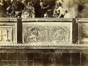 Italy Venice Lion Ornament St Mark's Basilica di San Marco Old Photo 1890