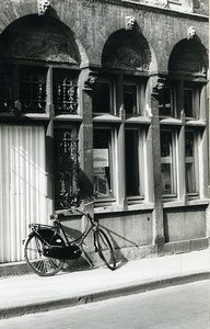 Belgium Bruges Historical Flemish City Façade Bicycle Old Photo Deplechin 1970