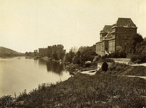 Italy Turin Torino Castello del Valentino Castle Old Photo 1880