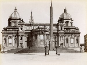 Italy Roma Rome Basilica Santa Maria Maggiore Old Photo 1880