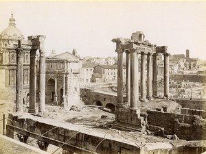 Italy Roma Rome Foro Romano Architecture Old Photo 1880