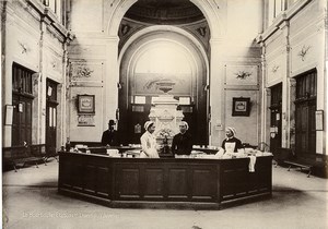 France Auvergne La Bourboule Thermes Spa Café Bar Old Photo 1890