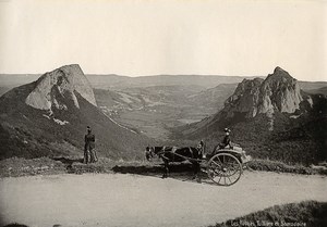 France Auvergne the Rocks Tuilliere & Samadoire Mountain Horse Old Photo 1890