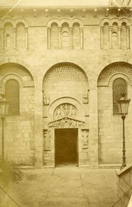 France Clermont Ferrand Basilica Notre Dame du Port Door Old Photo 1890