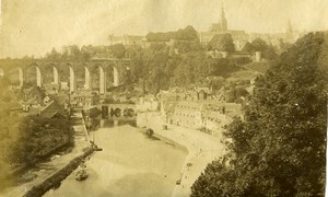 France Brittany Dinan panorama Old Photo 1890