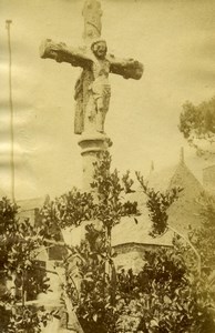France Brittany Saint Lunaire Old Church Cross Old Photo 1890