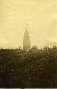 France Dol de Bretagne Menhir du Champ Dolent Cross Old Photo 1890