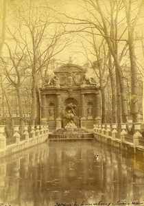 France Paris Jardin du Luxembourg Gardens Médicis Fountain Old Photo 1890