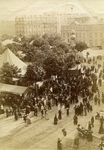 France Paris Place de la Nation Easter Fair Paques Old Photo 1890