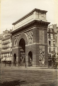 France Paris St Denis Gate & Eglise Saint-Vincent-de-Paul Church 2 Photos 1890