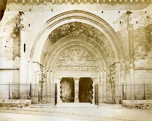 France Moissac Cloister Portal & Albi cathedral interior 2 Old Photos 1890